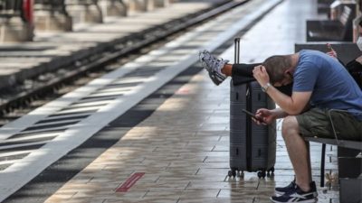 Alemania: contundente huelga de los conductores de trenes dejó varados a miles de viajeros