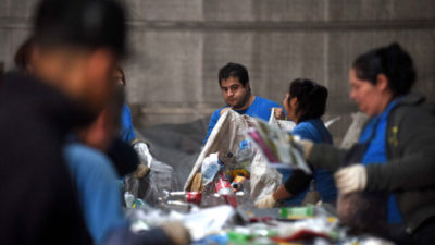 Reciclaje con apoyo cooperativo