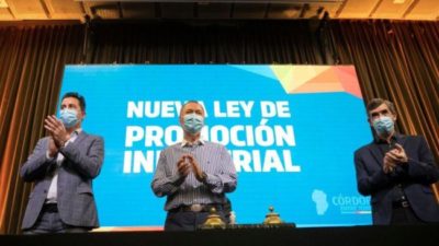 El gobernador de Córdoba presentó la nueva Ley de Promoción Industrial