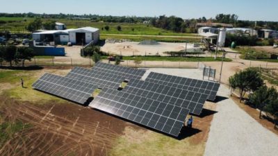 Con fuerza cooperativa se inauguró el Parque Solar Comunitario Oncativo