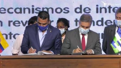 El intendente de Ushuaia firmó la declaración de Barranquilla por las Ciudades Sostenibles y la Biodiversidad