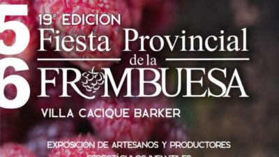 Villa Cacique-Barker se prepara para una nueva Fiesta Provincial de la Frambuesa