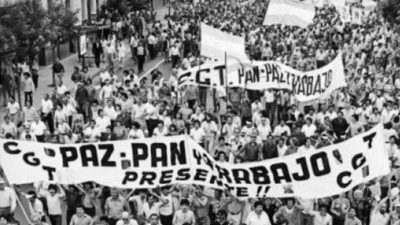 Declaración de sindicalistas a 40 años de la  histórica marcha de la CGT contra la dictadura
