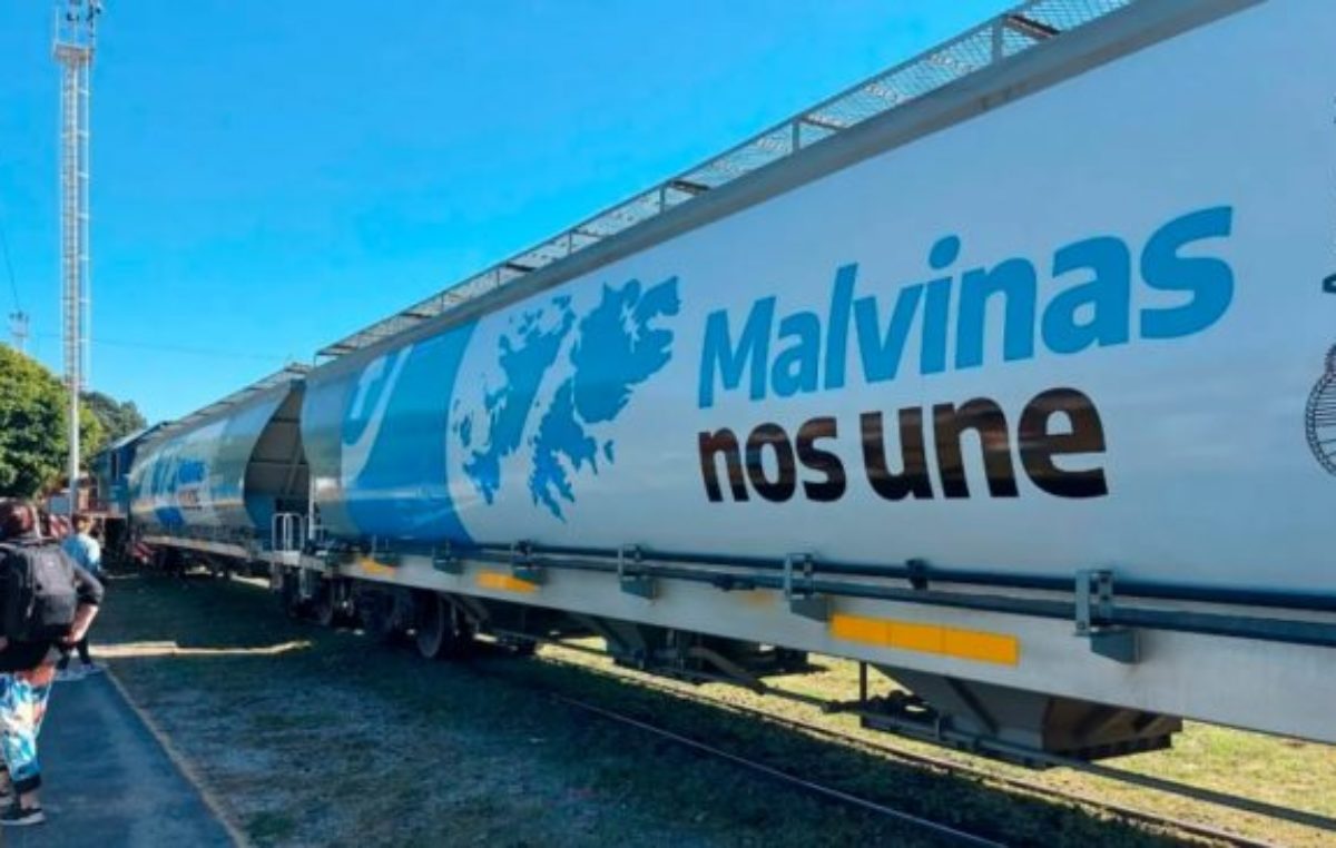 “Malvinas nos une”: nuevo diseño para los vagones argentinos