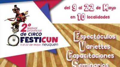 2° Festival Provincial de Circo con funciones en toda la provincia de Neuquén