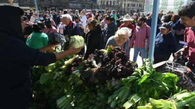 Tras un «‘verdurazo» frente al Congreso, organizaciones presentaron proyectos contra el hambre