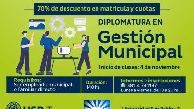Trabajadores municipales de Tucumán podrán cursar una diplomatura universitaria en “Gestión Municipal”