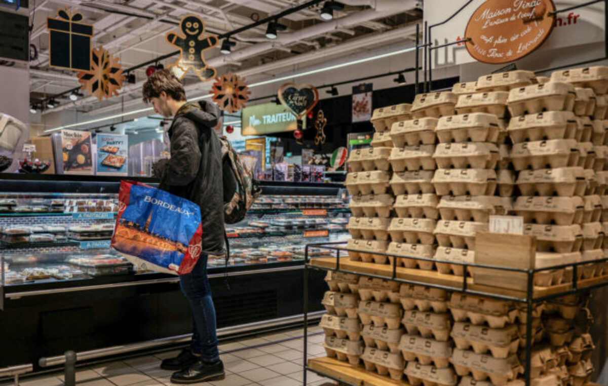 La inflación de alimentos llegó a un récord en los países de la OCDE