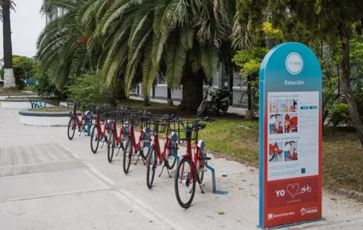 Bicivía en Paraná: incorporaron 50 nuevas bicicletas y estaciones