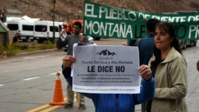 No hay paz: continúa el conflicto entre pobladores de Puente del Inca y el Gobierno de Mendoza