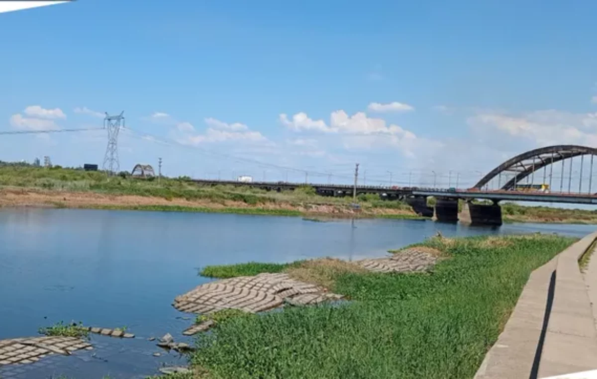 El Salado sufre la falta de lluvias y en Santo Tomé el río bajó casi tres metros en 50 días