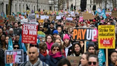 Reino Unido: cientos de miles reclaman en las calles un aumento del salario que gane a la inflación