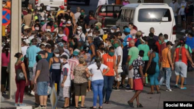 Manifestaciones en el interior de Cuba por la escasez de comida