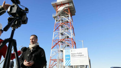 Inauguraron en Las Grutas el primer radar meteorológico construido en INVAP