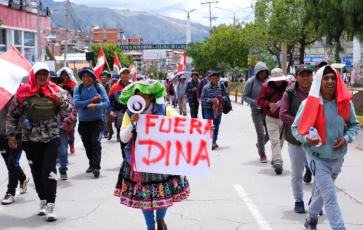 Tensión por jornada de protestas en Perú contra la presidenta Dina Boluarte