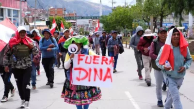 Tensión por jornada de protestas en Perú contra la presidenta Dina Boluarte