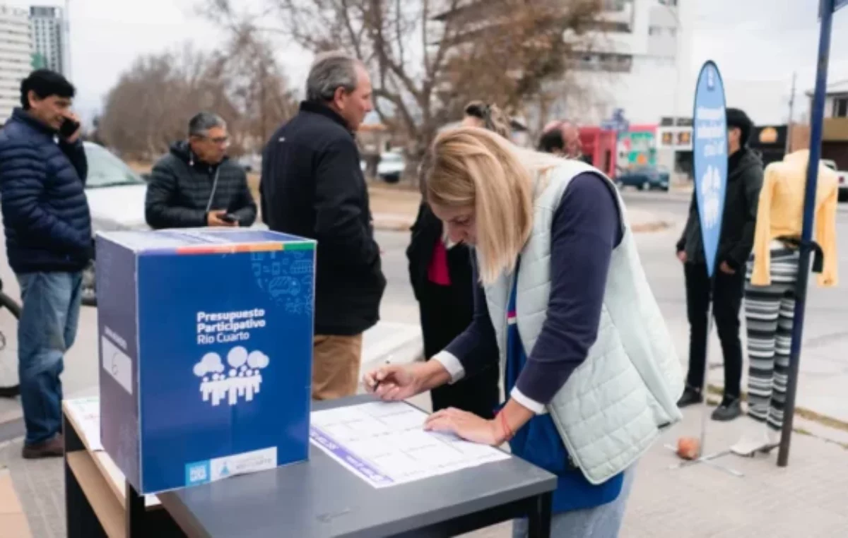 Arrancó en Río Cuarto la votación del Presupuesto Participativo para elegir entre 848 proyectos