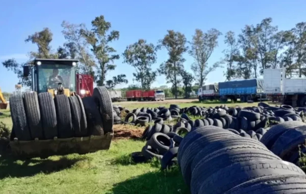 La localidad de Laboulaye entregó 265 cubiertas en desuso a una planta recicladora