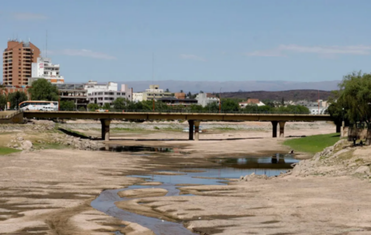 Sequía en Carlos Paz: las impactantes imágenes del Río San Antonio