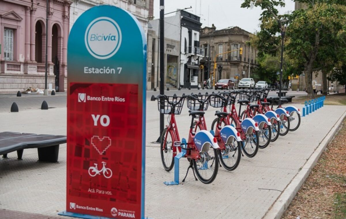 El sistema de bicicletas públicas de Paraná cuenta con más de 17 mil usuarios
