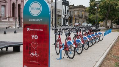 El sistema de bicicletas públicas de Paraná cuenta con más de 17 mil usuarios