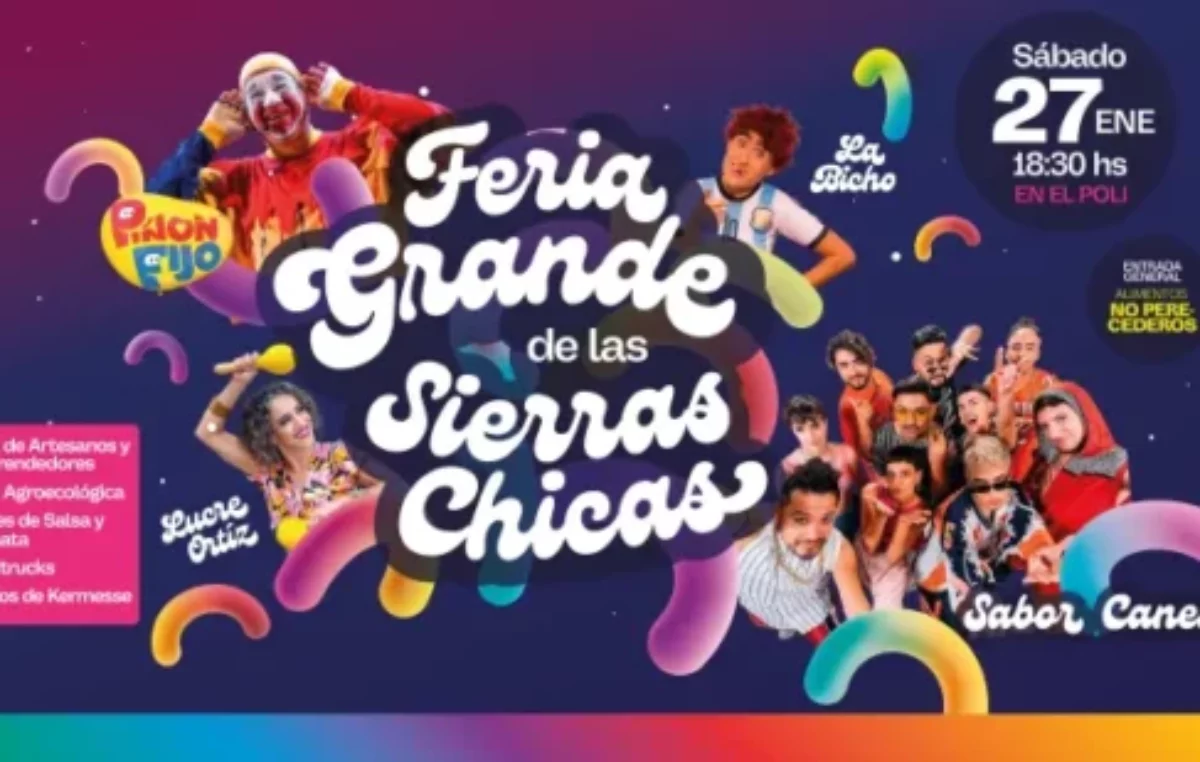 Organizan la primera Gran Feria de las Sierras Chicas en Villa Allende, 27 de enero