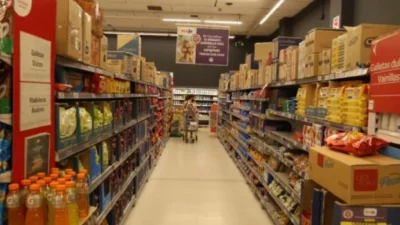 Fuerte derrumbe de las ventas en supermercados durante el mes de las elecciones