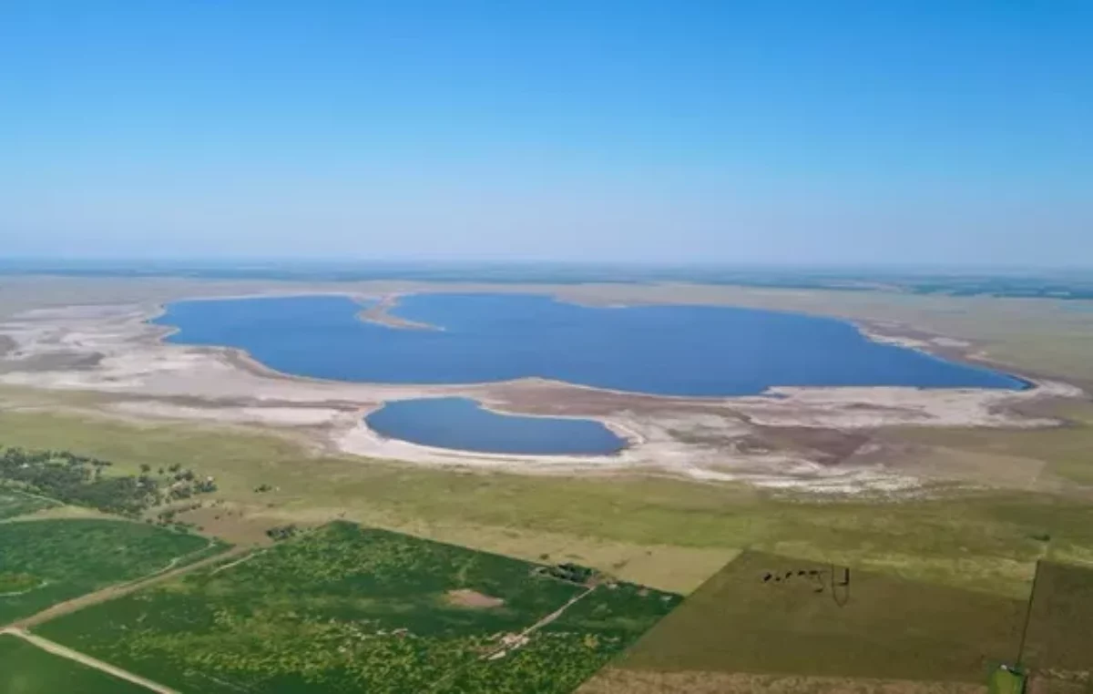 Sequía histórica: la laguna de Melincué se redujo de 30 mil hectáreas a sólo 3 mil