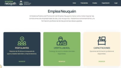 El Gobierno de Neuquén abrió un portal para quienes buscan trabajo