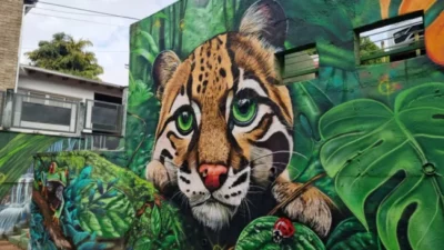 Posadas: la ciudad se embellece con un nuevo mural de más de 150 metros cuadrados