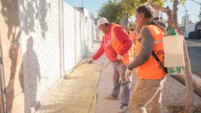 Oncativo: Empleados municipales “devuelven” horas no trabajadas realizando acciones de impacto social