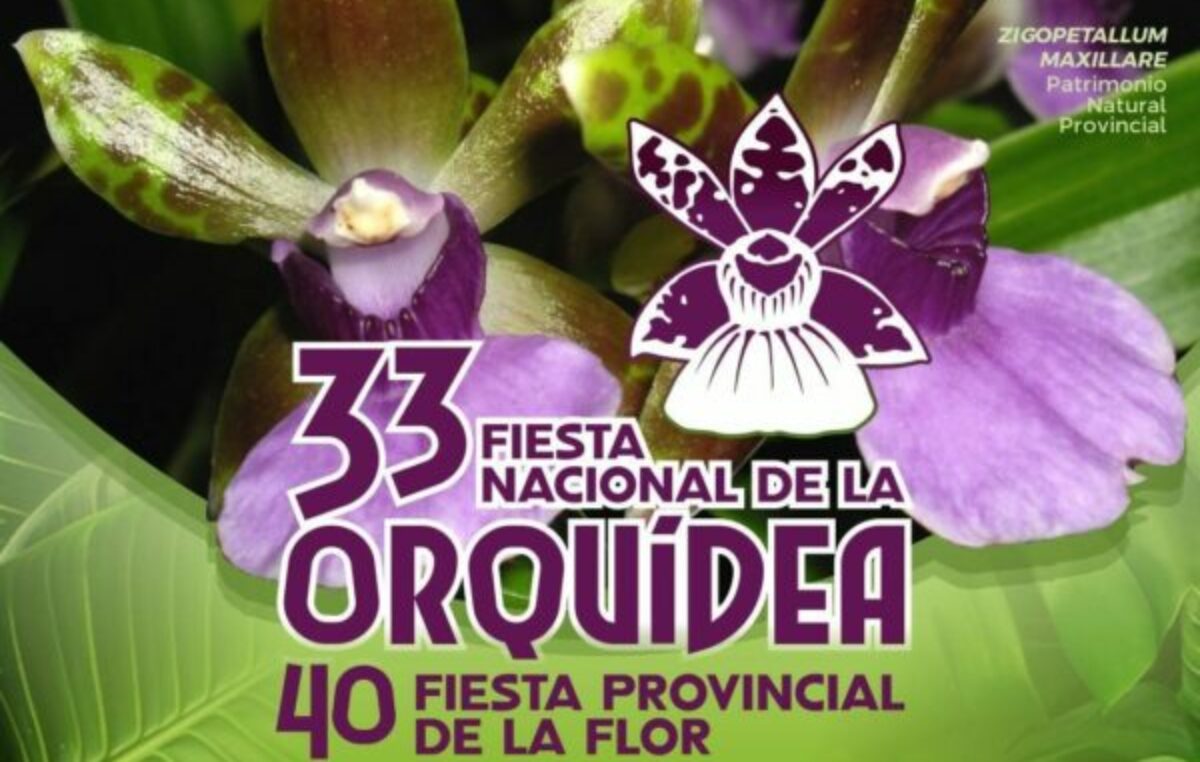 33ª Fiesta Nacional de la Orquídea y 40ª Fiesta Provincial de la Flor en Montecarlo, del 9 al 13 de octubre