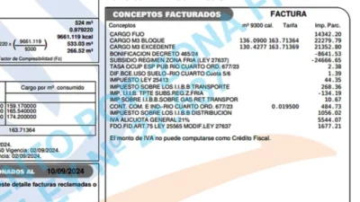 En Río Cuarto, el 27% de las boletas de luz y gas son tasas e impuestos