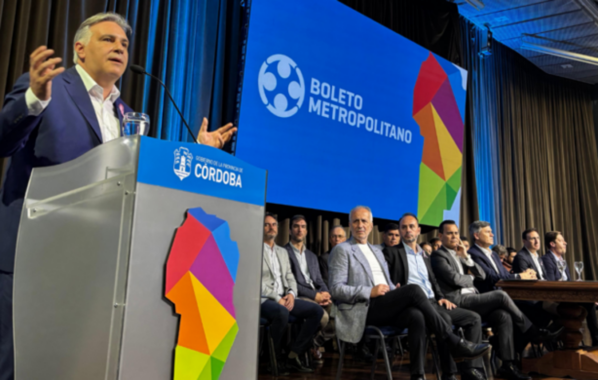 Córdoba lanzó el Boleto Metropolitano para trabajadores