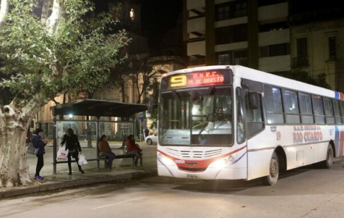 En Río Cuarto el boleto de colectivo ya cuesta $1.150 desde este martes