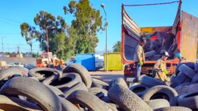 La ciudad de San Juan recolectó más de 20.000 kilos de neumáticos