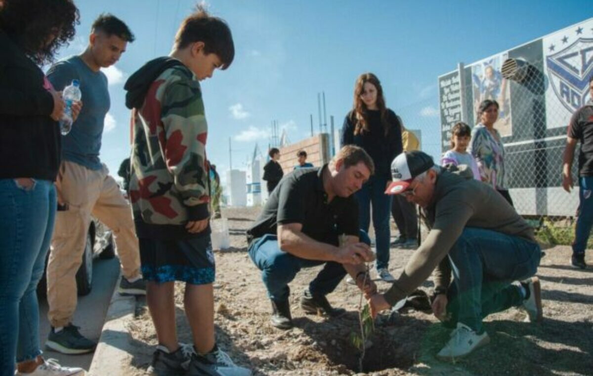 Rawson fue el sexto municipio de la Red por el Cambio Climático que más árboles plantó