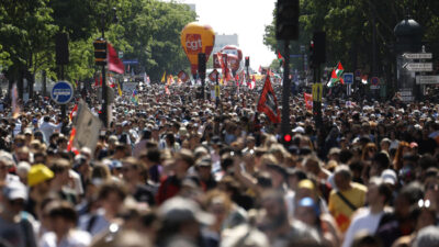 Los trabajadores marcharon por todo el mundo exigiendo más derechos laborales