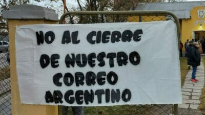 Cerró el Correo Argentino en otro pueblo del Alto Valle: «Bronca, dolor y tristeza»