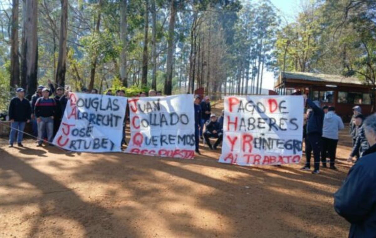 Gobernador Virasoro, Corrientes: Persiste el acampe de los trabajadores de Forestadora Tapebicuá por falta de acuerdo
