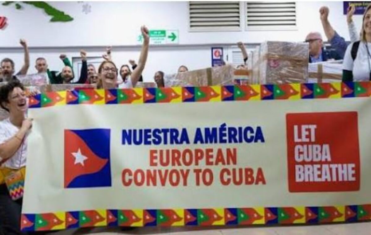 En medio de la intensificación del bloqueo, Cuba recibió insumos médicos del Convoy Europeo de Solidaridad