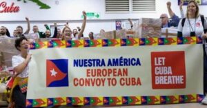 En medio de la intensificación del bloqueo, Cuba recibió insumos médicos del Convoy Europeo de Solidaridad