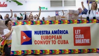 En medio de la intensificación del bloqueo, Cuba recibió insumos médicos del Convoy Europeo de Solidaridad
