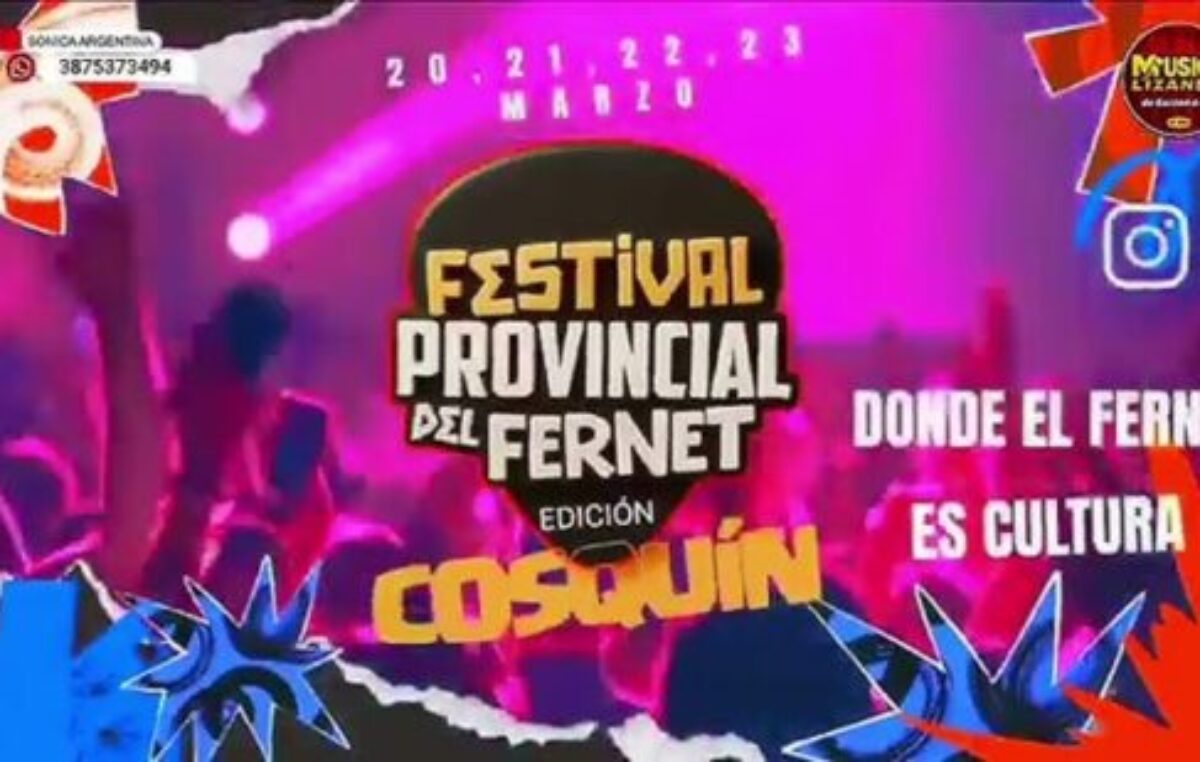 Cosquín celebra el Festival Provincial del Fernet: música, tradición y gastronomía en plaza Próspero Molina