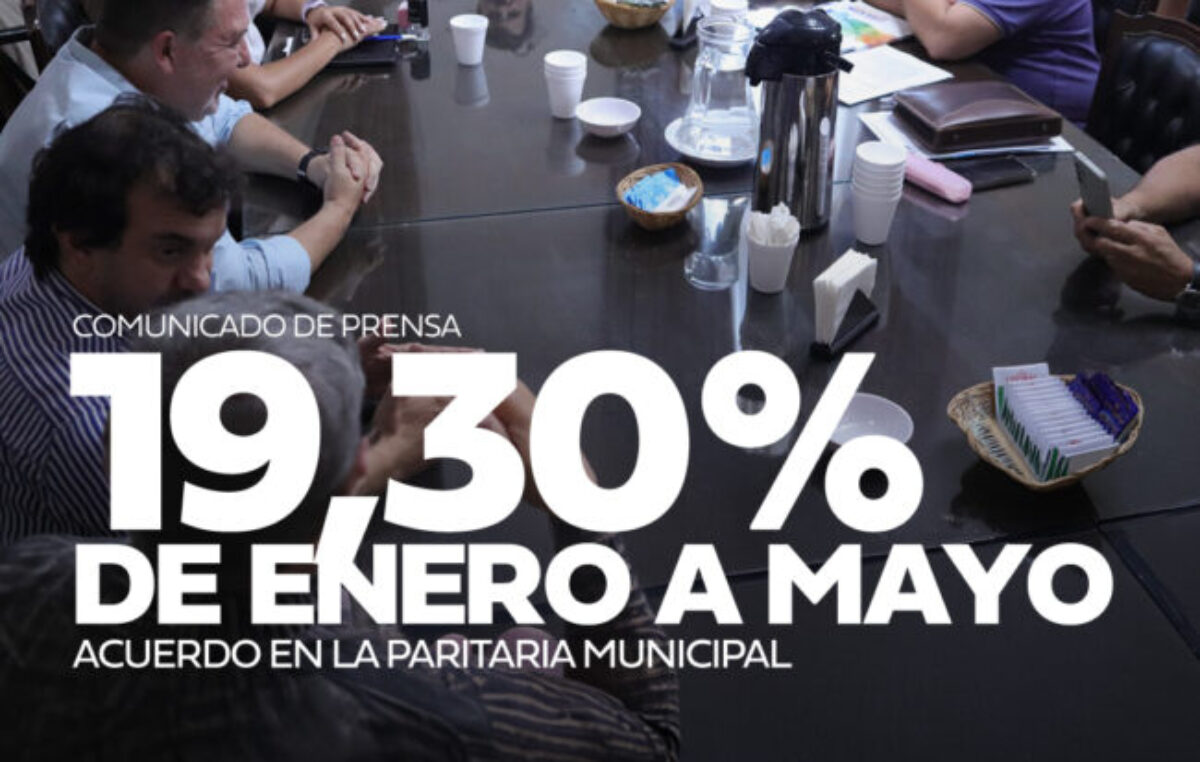 Acuerdo en la Paritaria Municipal santafesina